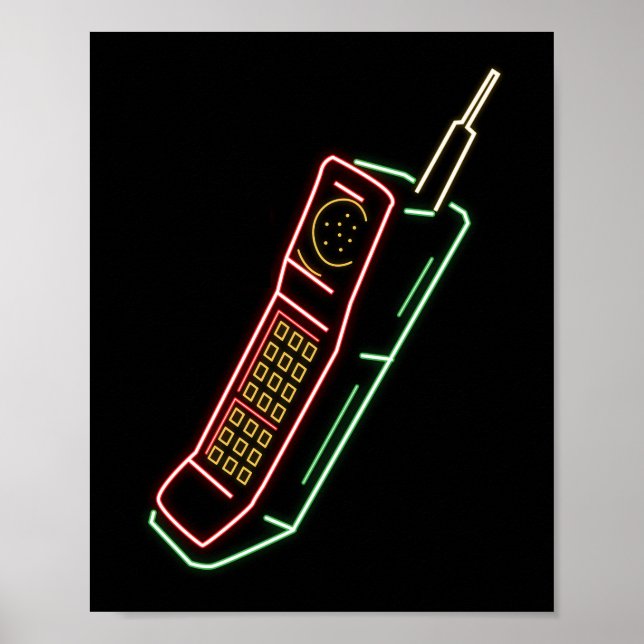 Mobile Telephone Mobile Telephone Vintage Old Poster (Front)