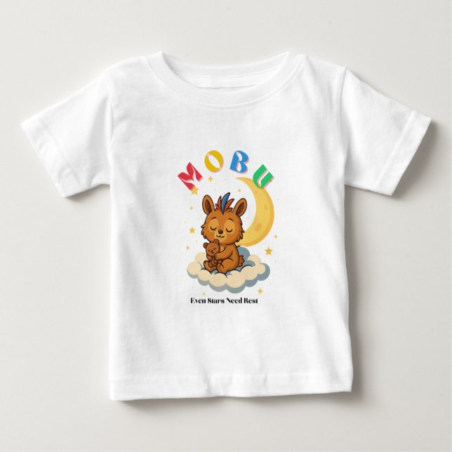 MoBu – Even Stars Need Rest Baby T-Shirt (Front)