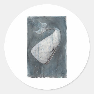 Moby Dick Classic Round Sticker