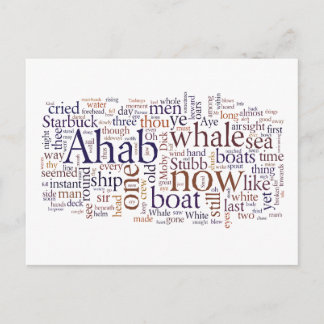 Moby Dick last chapters words postcard