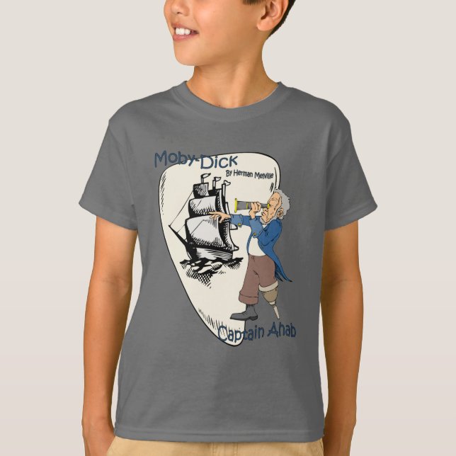 Moby-Dick or The Whale ~ Captain Ahab ~ Spyglass T-Shirt (Front)