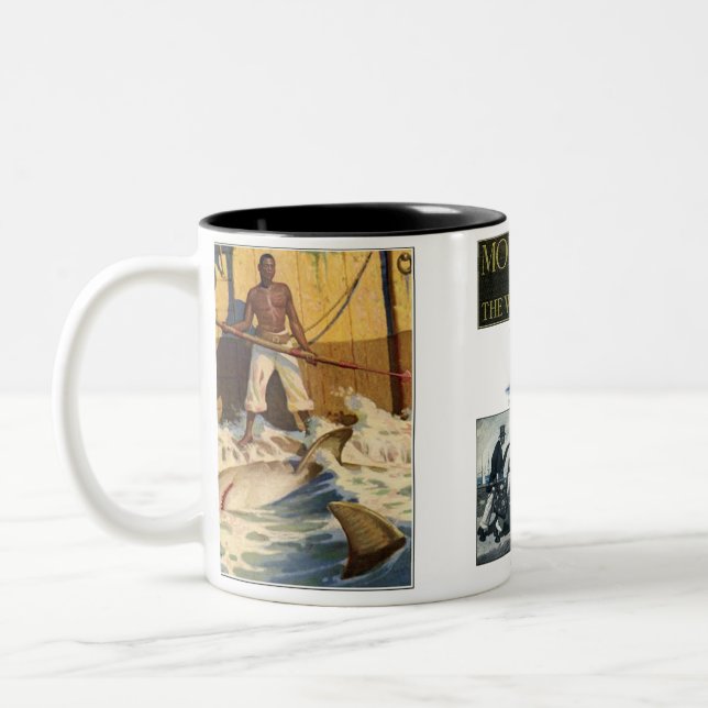 Moby Dick or The White Whale # 6 Two-Tone Coffee Mug (Left)