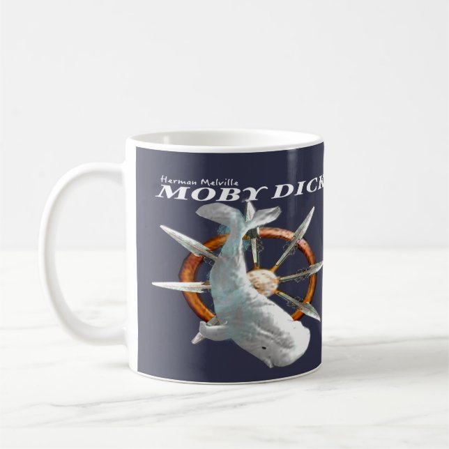 Moby Dick quote Coffee Mug (Left)