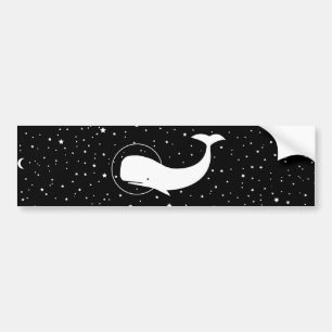 Moby in Space Bumper Sticker