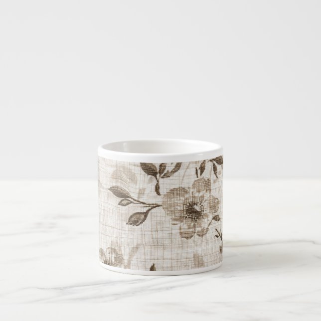 Mocha Bloom Espresso Cup (Front)