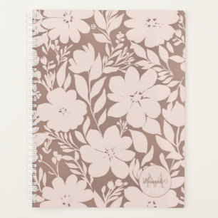 Mocha Blossom Elegance Planner