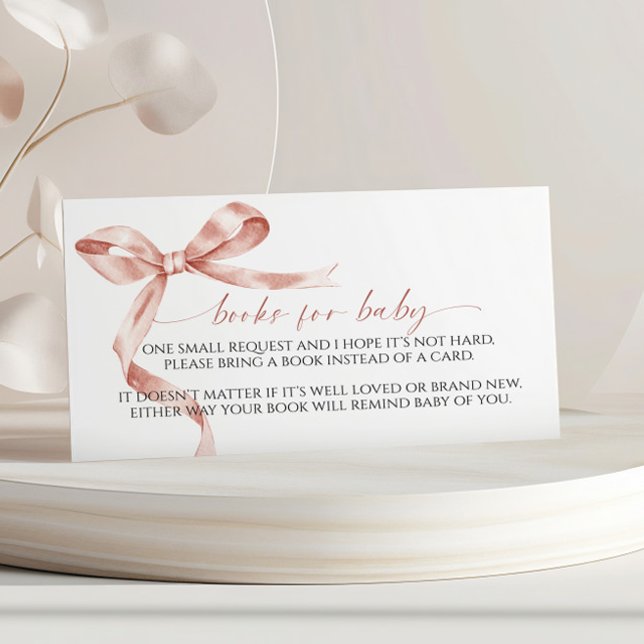 Mocha Bow Book for Baby Enclosure Card (Creator Uploaded)
