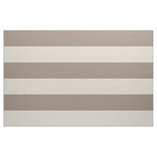 Mocha Brown and Beige Wide Stripes Large Scale Fabric