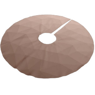 Mocha Brown geometric mesh modern pattern Brushed Polyester Tree Skirt