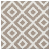 Mocha Brown Ikat Diamonds