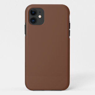 Mocha Brown Solid Colour   Classic   Elegant Case-Mate iPhone Case