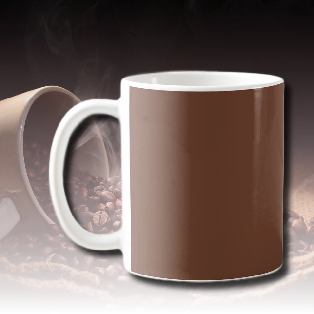 Mocha Brown Solid Colour | Classic | Elegant Coffee Mug (Creator Uploaded)