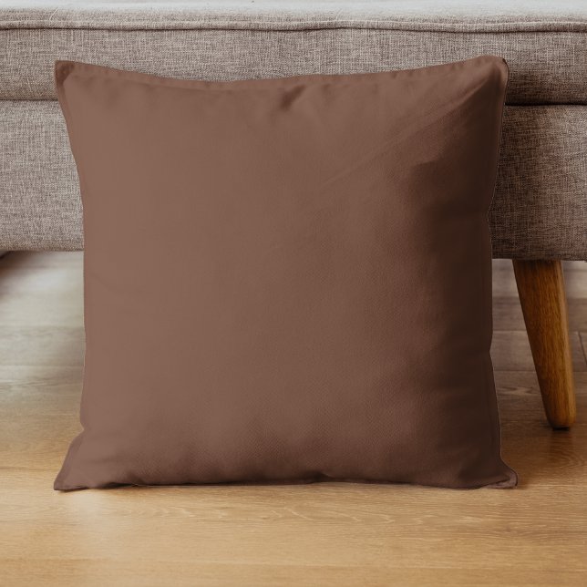 Mocha Brown Solid Colour | Classic | Elegant Cushion (Creator Uploaded)