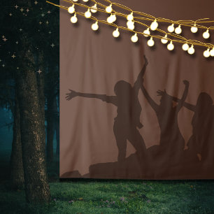Mocha Brown Solid Colour Classic Elegant Tapestry