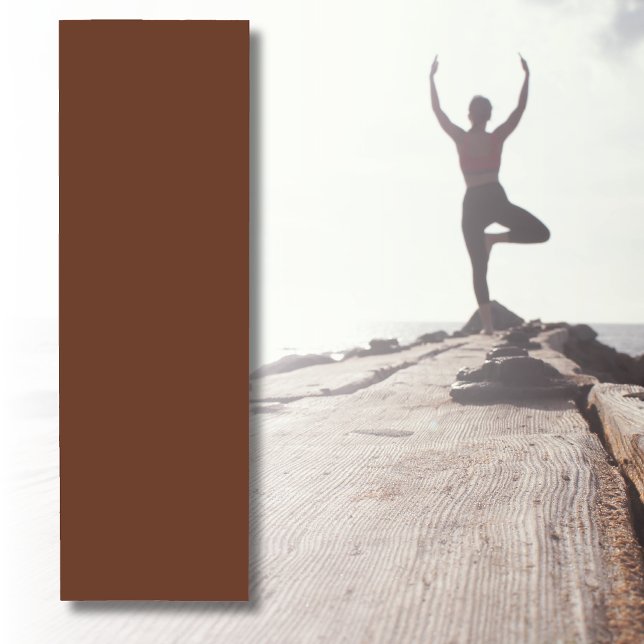 Mocha Brown Solid Colour | Classic | Elegant Yoga Mat (Creator Uploaded)