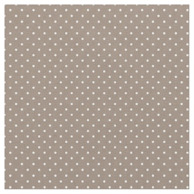Mocha Brown Tiny Dots Fabric (Close Up)