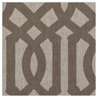 Mocha Brown Trellis Large Scale Fabric