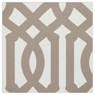 Mocha Brown Trellis Large Scale Fabric