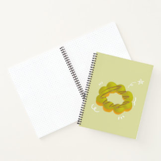 Mocha doughnut Spiral Notebook