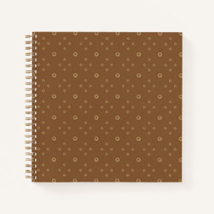 Mocha   Golden Zinnia Sun Notebook