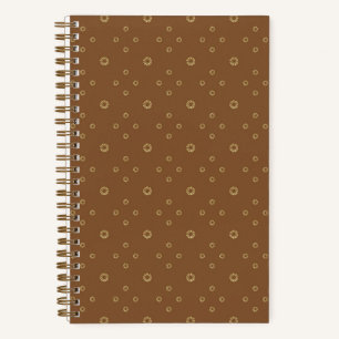 Mocha   Golden Zinnia Sun Notebook