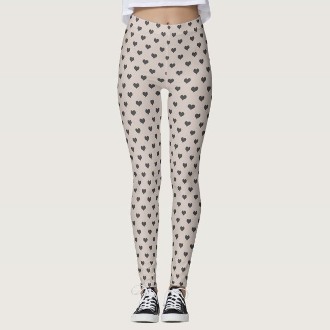 Mocha Heart Women's Leggings (Front)