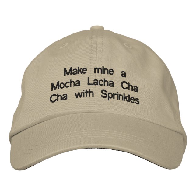 Mocha Lacha Embroidered Hat (Front)