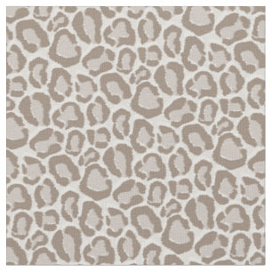 Mocha Leopard Animal Print Fabric