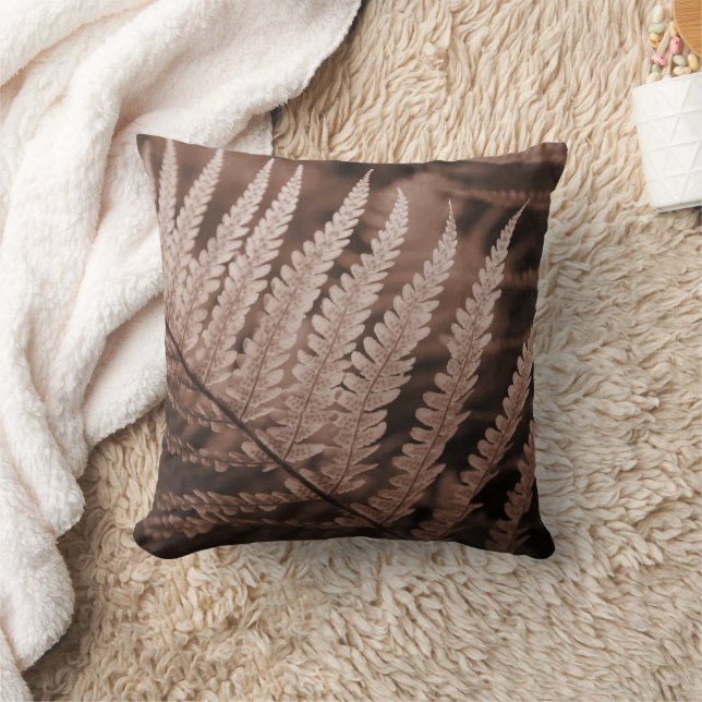 Mocha Mousse Botanic Foliage Cushion (Blanket)