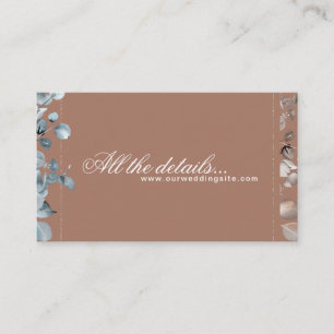 Mocha Mousse Botanical all the details 2 Enclosure Card