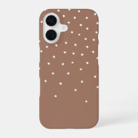 Mocha Mousse Brown Tiny Polka Dot 2025