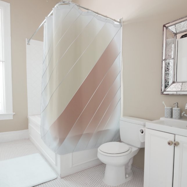 Mocha Mousse Shower Curtain (In Situ)