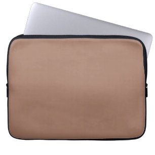 Mocha Mousse Trendy Elegant Solid Colour  Laptop Sleeve