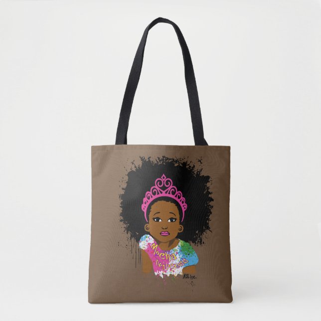 Mocha Princess All Over Print Bag (Front)