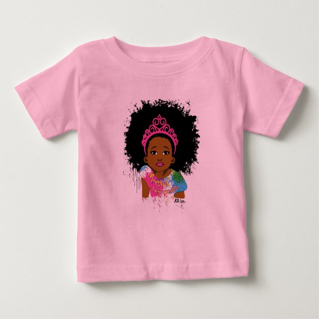 Mocha Princess Baby Tutu T-Shirt (Front)