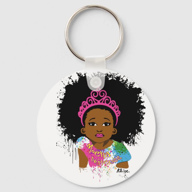Mocha Princess Key Ring (Front)