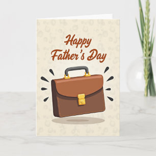 Mocha Satchel Fathers Day Card