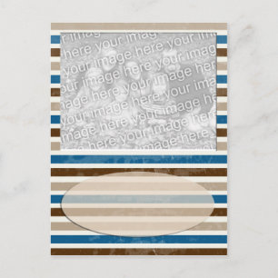 mocha stripe postcard