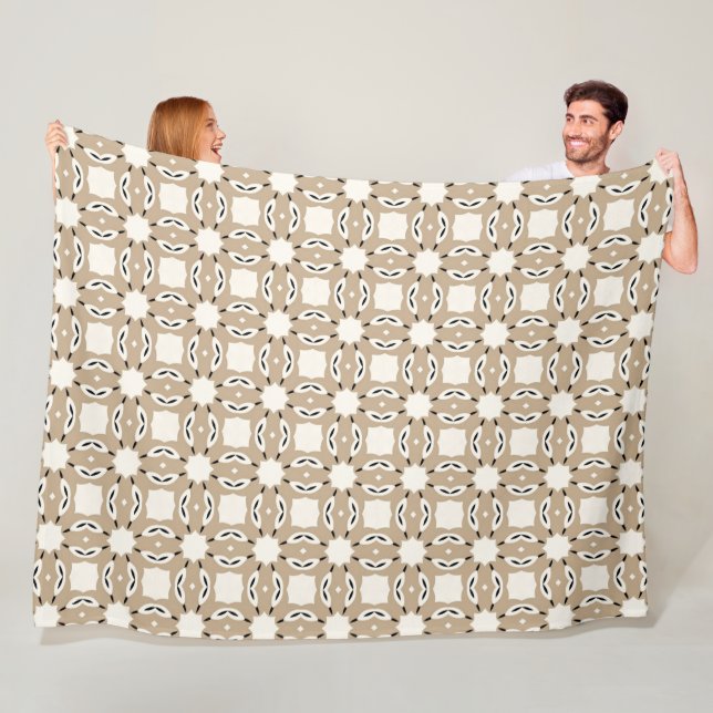 Mocha Swirl Comfort Fleece Blanket (In Situ)