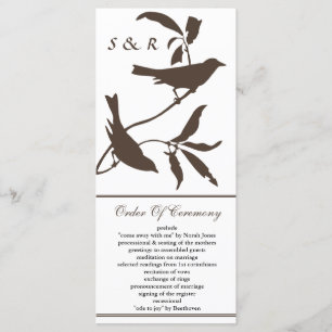 mocha Wedding program Programme