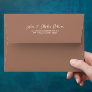 Mocha with Return Address Envelope