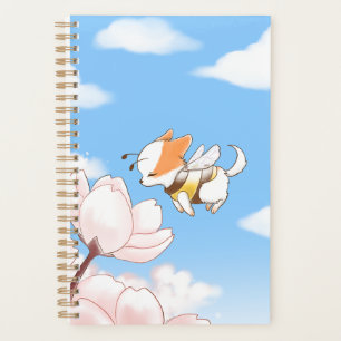 Mochi Bee Smelling the Flowers Cherry Blossom Planner