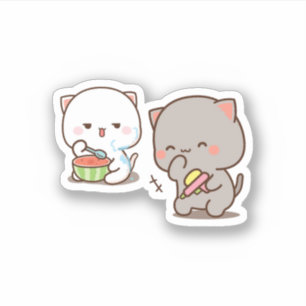Mochi Panda Bear Enjoying Lunch