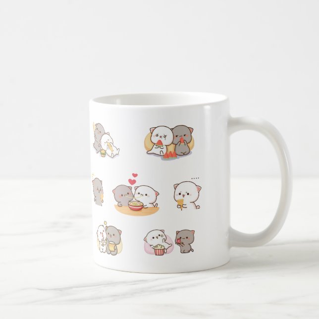 mochi peach cat coffee mug (Right)