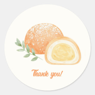 Mochi-sweet and full of love!  classic round sticker