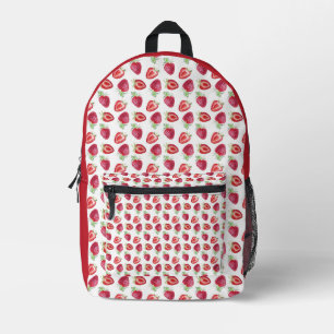 Mochila strawberries printed backpack