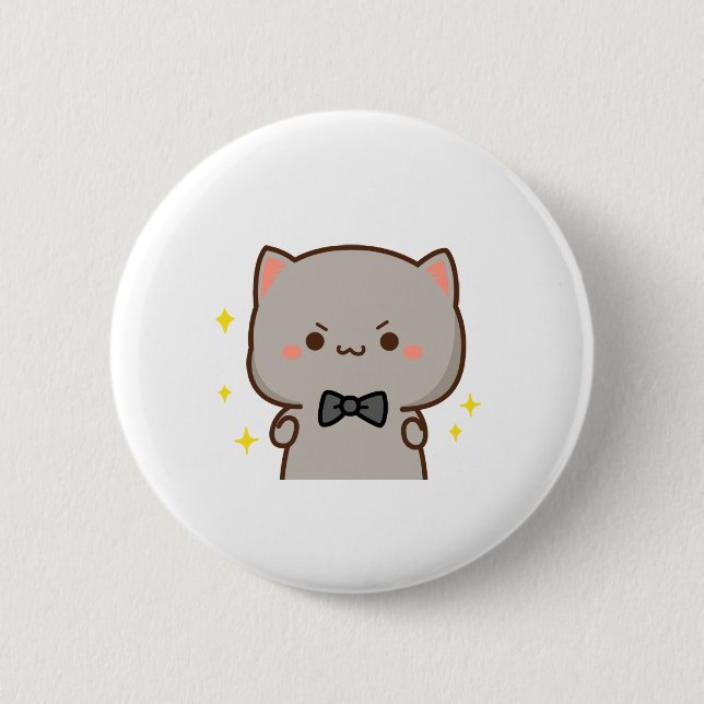 Mochj Cat - MS2 6 Cm Round Badge (Front)