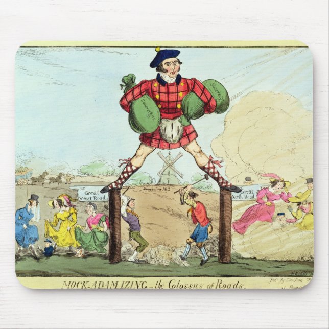 Mock-Adam-izing: the Colossus of Roads Mouse Pad (Front)