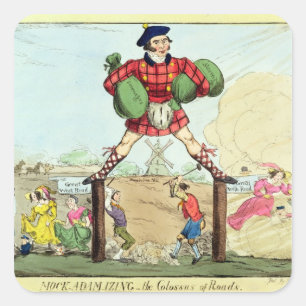 Mock-Adam-izing: the Colossus of Roads Square Sticker
