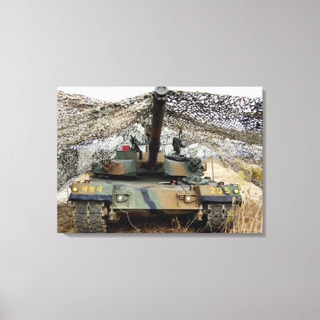 Mock aggressors from Republic of Korea Canvas Print (Front)
